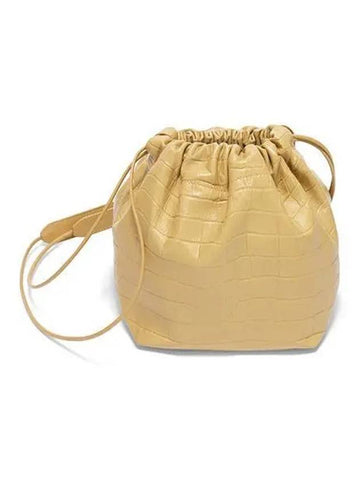 Shoulder bag women s crocodile dumpling beige - JIL SANDER - BALAAN 1