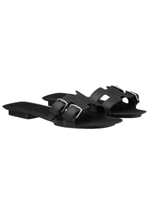 Remake Sandals Black 181044Z 02370 - HERMES - BALAAN 4