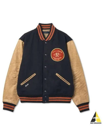 varsity style jacket blue - POLO RALPH LAUREN - BALAAN 1