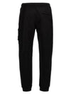 Cotton Fleece Cargo Truck Pants Black - STONE ISLAND - BALAAN 3