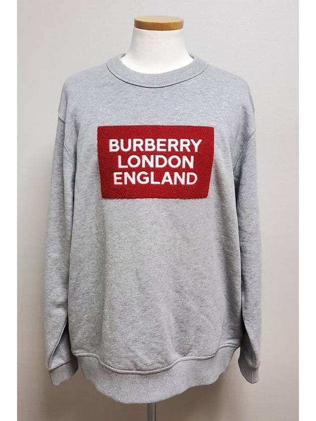 Logo Applique Sweatshirt L - BURBERRY - BALAAN 1