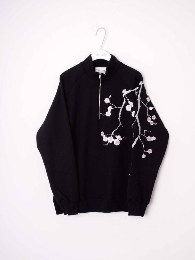 cherry blossom embroidery anorak sweatshirt BLACK - ASIHA - BALAAN 2