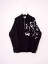 cherry blossom embroidery anorak sweatshirt BLACK - ASIHA - BALAAN 1