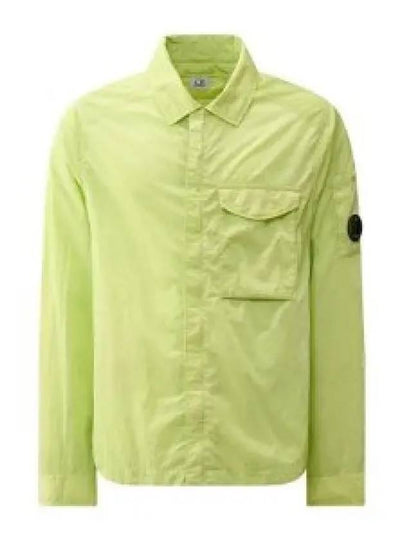 Chrome-R Pocket Over Long Sleeve Shirt Green - CP COMPANY - BALAAN 2