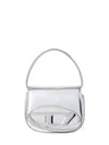 1DR Compact Mirrored Leather Shoulder Bag Silver - DIESEL - BALAAN 2