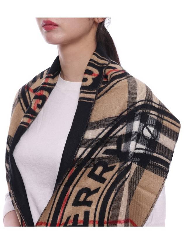 Montage Print Cashmere Scarf Beige - BURBERRY - BALAAN 4