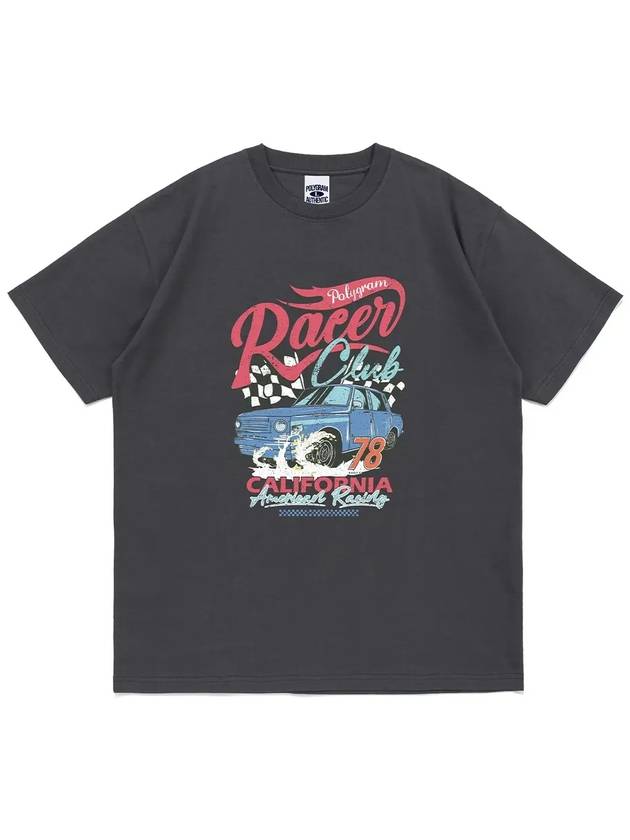 RACER CLUB T SHIRTS CHARCOAL - POLYGRAM - BALAAN 4