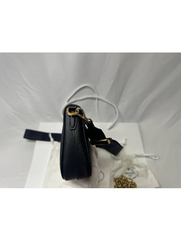 Saffiano leather mini chain shoulder bag 1BH174 - PRADA - BALAAN 4