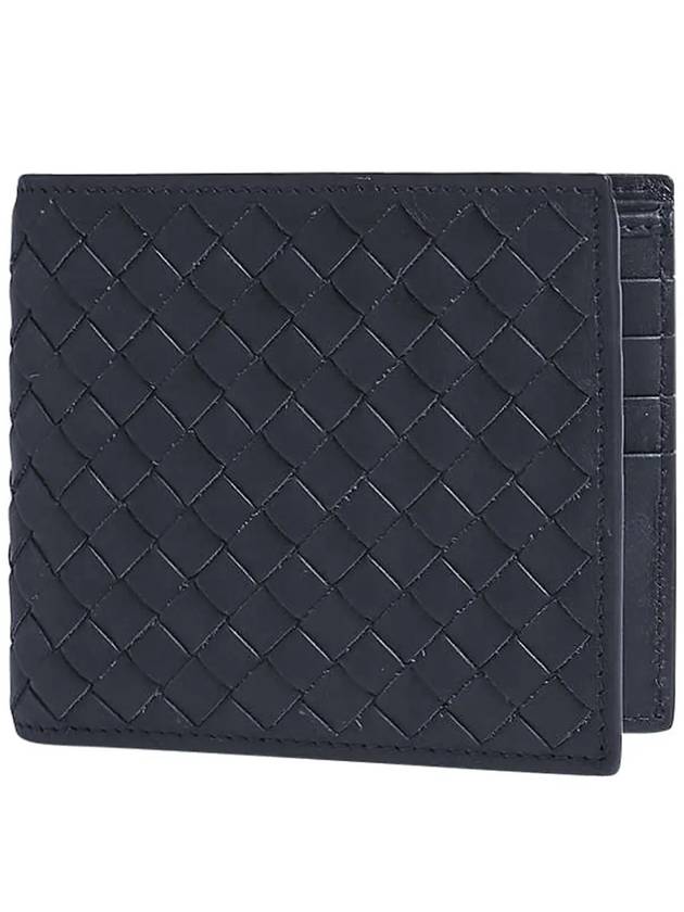 Intrecciato Weaving Half Wallet Navy - BOTTEGA VENETA - BALAAN 4