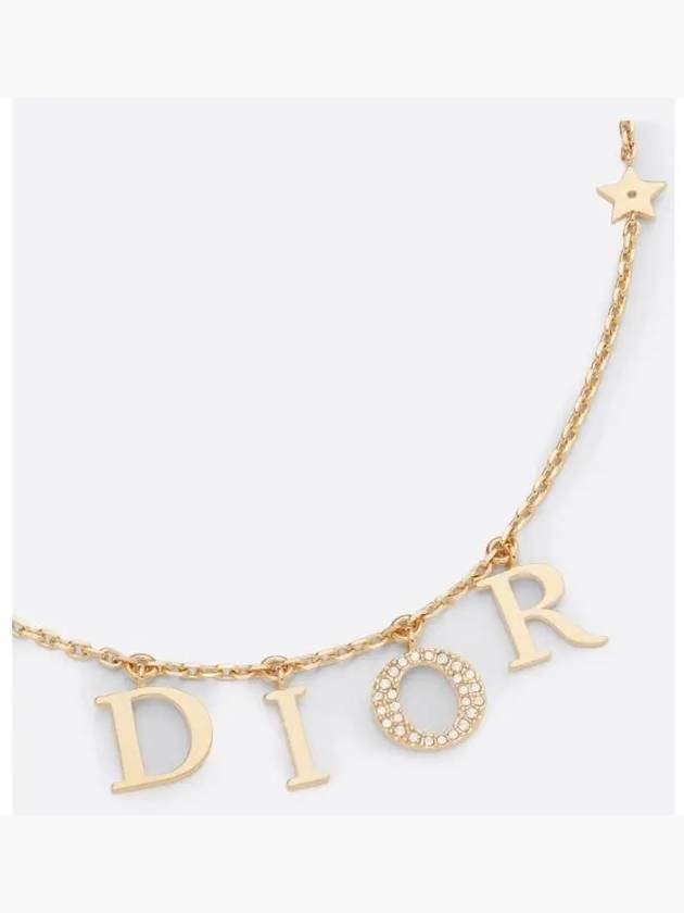 Revolution White Crystal Necklace Gold - DIOR - BALAAN 3