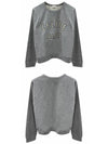 Paris Loose Cotton Fleece Man To Man Grey Melange - CELINE - BALAAN 5