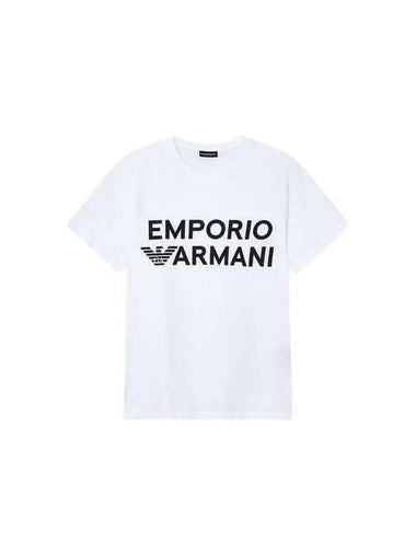 UNDERWEAR Men s Bold Logo Crew Neck Lounge T Shirt White 271989 - EMPORIO ARMANI - BALAAN 1