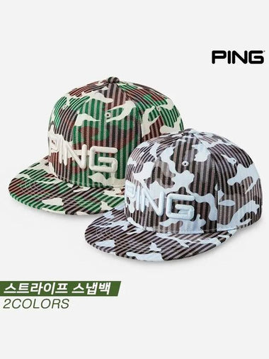 Striped Snapback Golf Hat 2COLORS Men's - PING - BALAAN 1