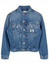 Blue monologo denim jacket J20J221261 1A4 - CALVIN KLEIN - BALAAN 2