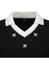 Official W LOGO POINT CABLE SWEATER BK - ANEWGOLF - BALAAN 5