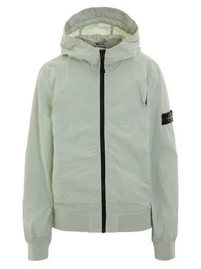 Kids Wappen Patch Wind Zip Up Hoodie White - STONE ISLAND - BALAAN 2