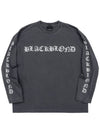 BBD Crushed Faith Pigment Long T Shirt Charcoal - BLACKBLOND - BALAAN 3