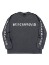 BBD Crushed Faith Pigment Long T Shirt Charcoal - BLACKBLOND - BALAAN 3