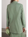 Women's Zenobia Double Jacket Green - MAX MARA - BALAAN 5