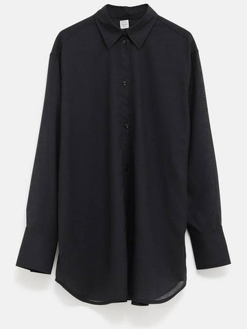 Relaxed Voile Shirt - TOTEME - BALAAN 1