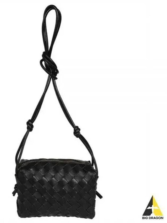 Women's Mini Loop Camera Shoulder Bag Black - BOTTEGA VENETA - BALAAN 2