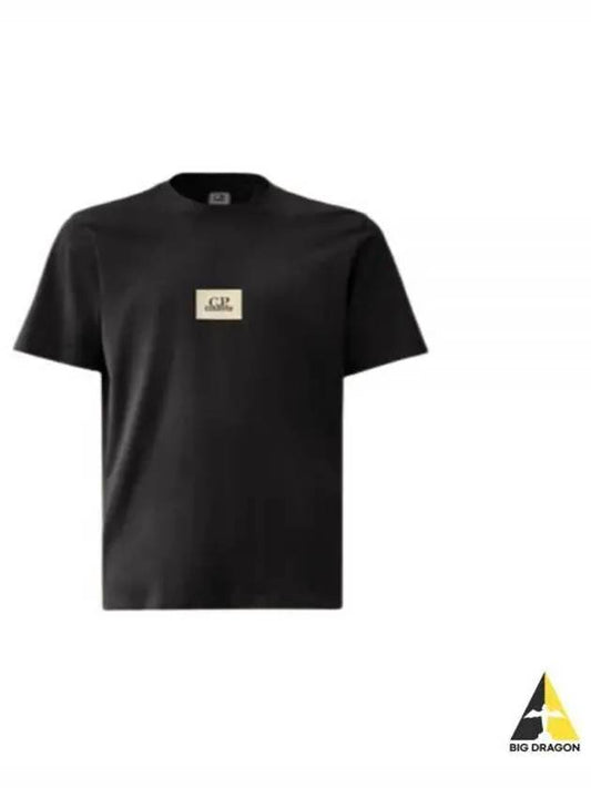 30/1 Jersey Logo Short Sleeve T-Shirt Black - CP COMPANY - BALAAN 2