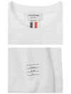 Center Back Stripe Crewneck Sweatshirt White - THOM BROWNE - BALAAN 7