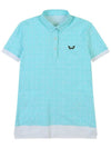 Printed Nylon Span Golf T-Shirt MINT - WHITEBALL - BALAAN 2