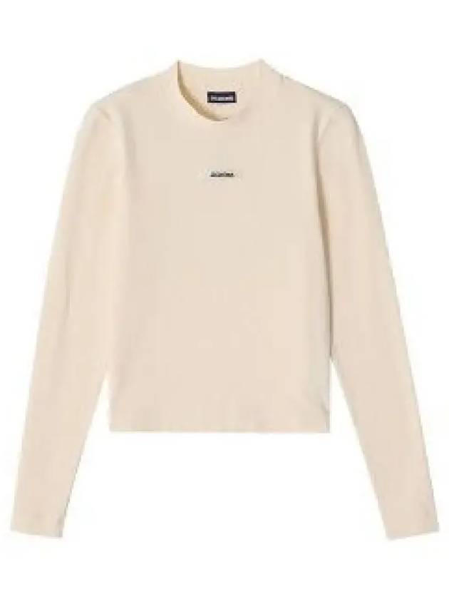 Le Gros Grain Manches Long Sleeve T-Shirt Beige - JACQUEMUS - BALAAN 2