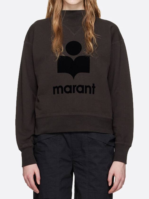 Isabel Marant Mobi Logo Sweatshirt Black SW0003FA A1M07E 02FK - ISABEL MARANT - BALAAN 4