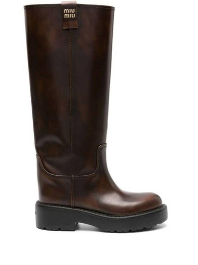 Boots 5W971D3KY8F0038 AI23 BROWN - MIU MIU - BALAAN 2