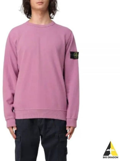 Wappen Patch Crew Neck Cotton Sweatshirt Pink - STONE ISLAND - BALAAN 2