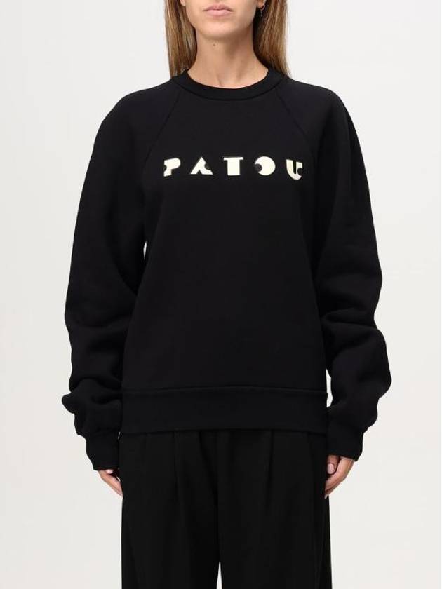 Logo Print Sweatshirt Black - PATOU - BALAAN 1