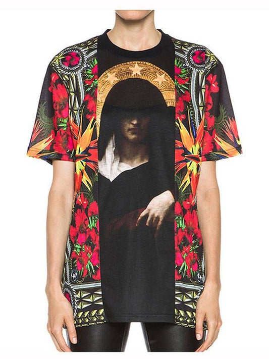 Madonna Flower Short Sleeve 7795481 - GIVENCHY - BALAAN 2