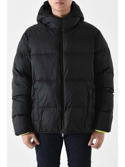 Men's Maxi Logo Quilted Down Padding Black - MSGM - BALAAN 2