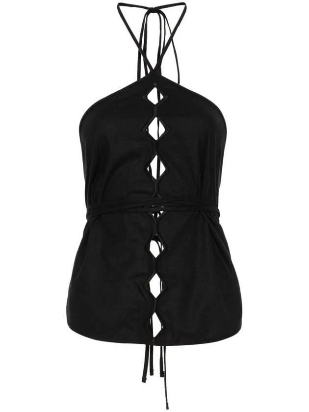 Cessa Ligo Wild Silk Sleeveless Black - BASERANGE - BALAAN 1