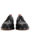 Men's Three Stripes Tab Pebble Grain Long Wing Sole Brogue Black - THOM BROWNE - BALAAN 5