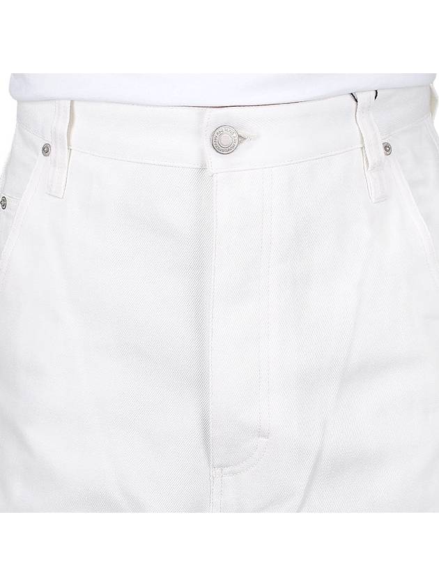 Alex Fit Straight Jeans White - AMI - BALAAN 6