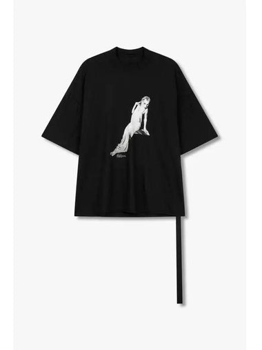 MEN DRKSHDW Printed Soft T Shirt Black - RICK OWENS - BALAAN 1