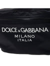 logo print nylon belt bag black - DOLCE&GABBANA - BALAAN.