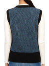 Jacquard Vest Blue - GANNI - BALAAN 7