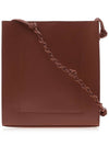 Tangle Medium Leather Cross Bag Brown - JIL SANDER - BALAAN 4