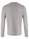 Wool Jersey 4-Bar Long Sleeve T-Shirt Light Grey - THOM BROWNE - BALAAN 4