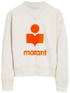 Moby Big Logo Sweatshirt Ecru - ISABEL MARANT - BALAAN 3