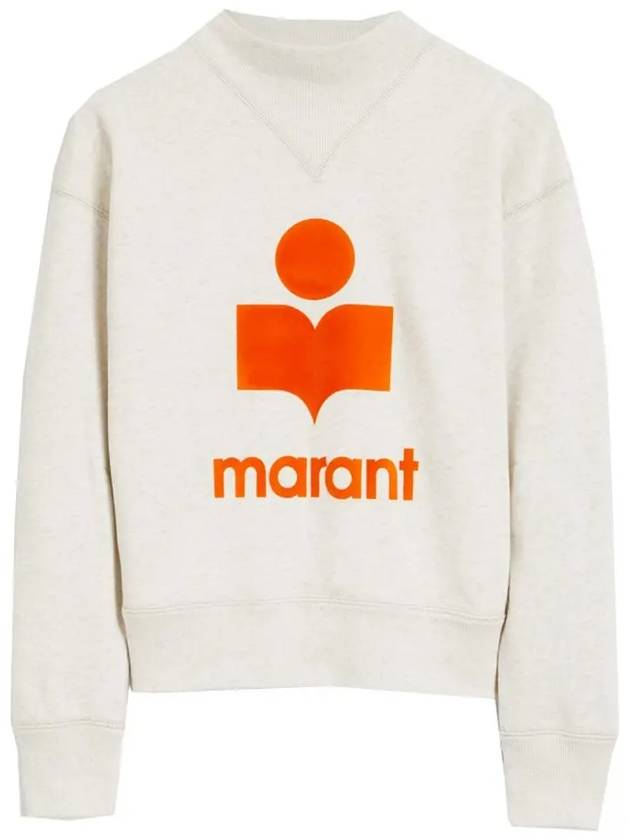 Moby Big Logo Sweatshirt Ecru - ISABEL MARANT - BALAAN 3