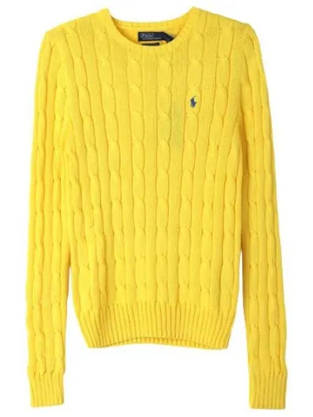 Pony Logo Embroidered Cable Knit Women - POLO RALPH LAUREN - BALAAN 1