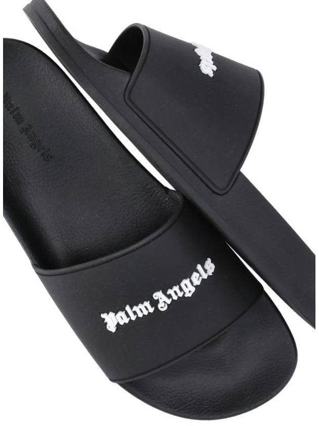 New Logo Full Slippers Black - PALM ANGELS - BALAAN 6