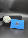 Caviar Card Wallet Holder Slot Season Blue Silver Plate AP3832 - CHANEL - BALAAN 5