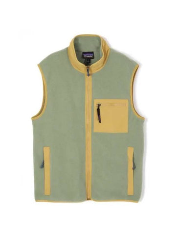 Men's Synchilla Fleece Vest Green - PATAGONIA - BALAAN 1