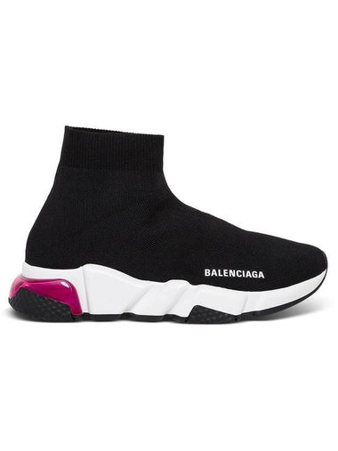 Speed Clear Sole High Top Sneakers Pink Black - BALENCIAGA - BALAAN 1